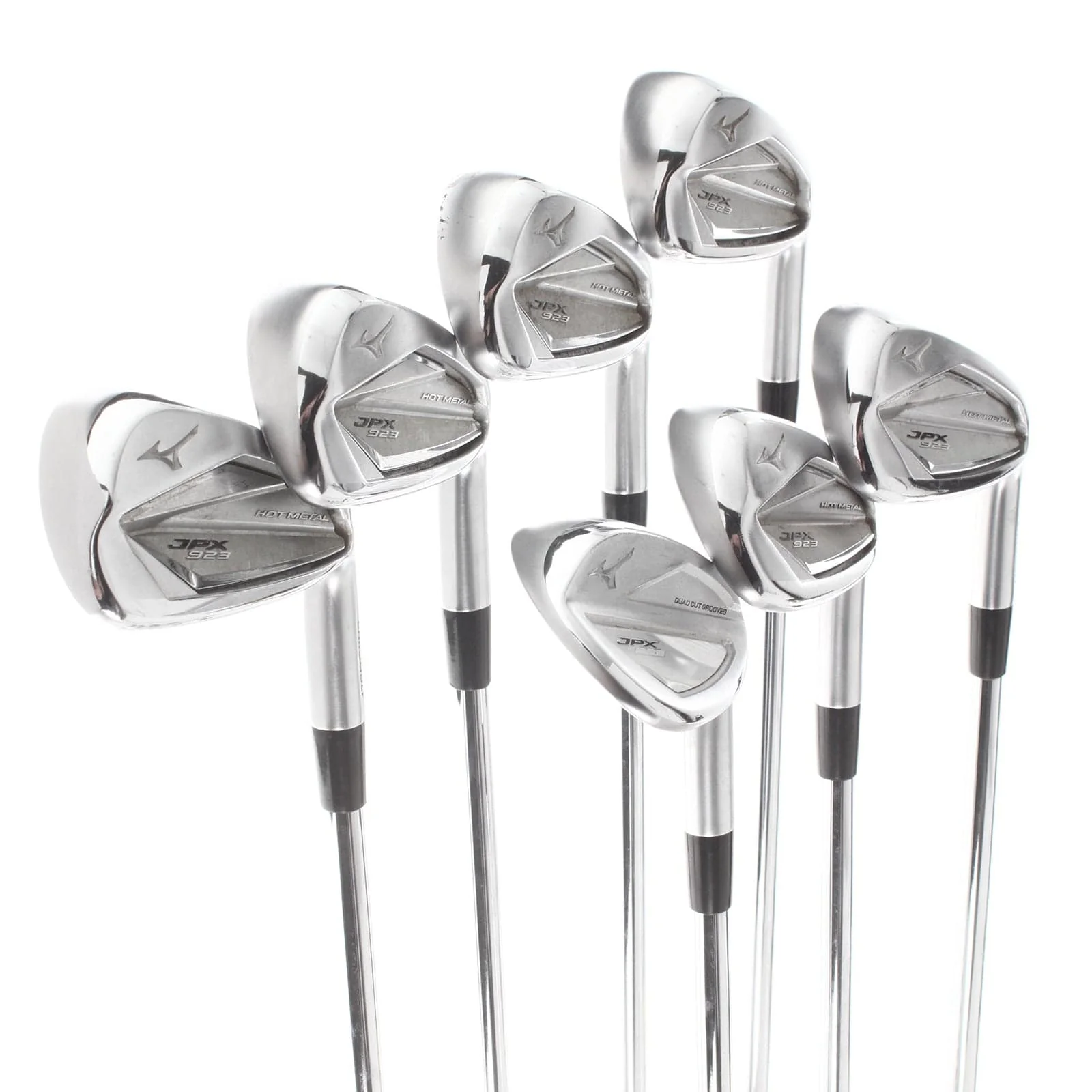 Mizuno JPX 923 Hot Metal Steel Mens Right Hand Irons 5-SW Stiff - Project X LZ 120 - Image 2