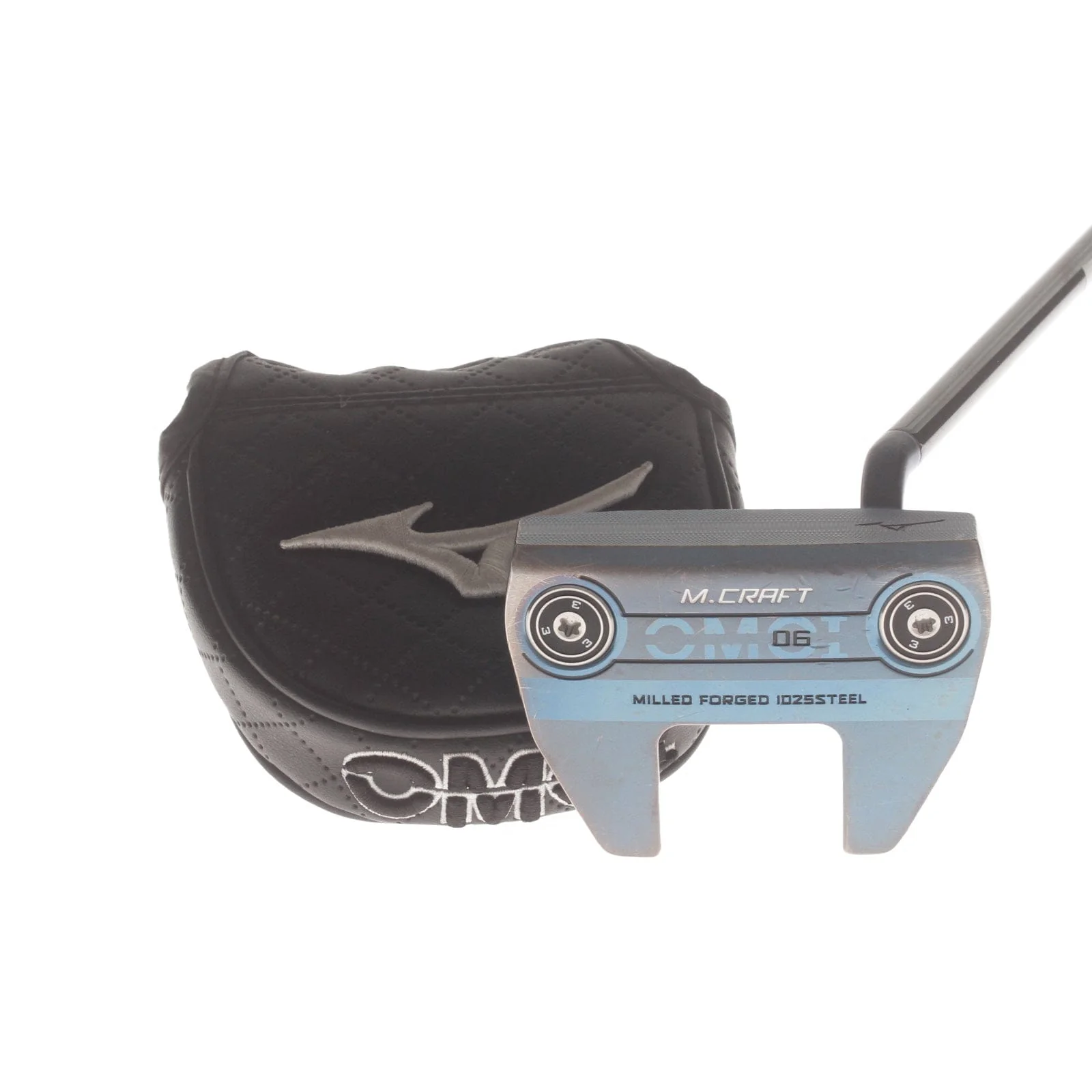 Mizuno M-Craft Omoi 06 Blue Ion Mens Right Hand Putter 34" Mallet - Lamkin Sink Fit Pistol