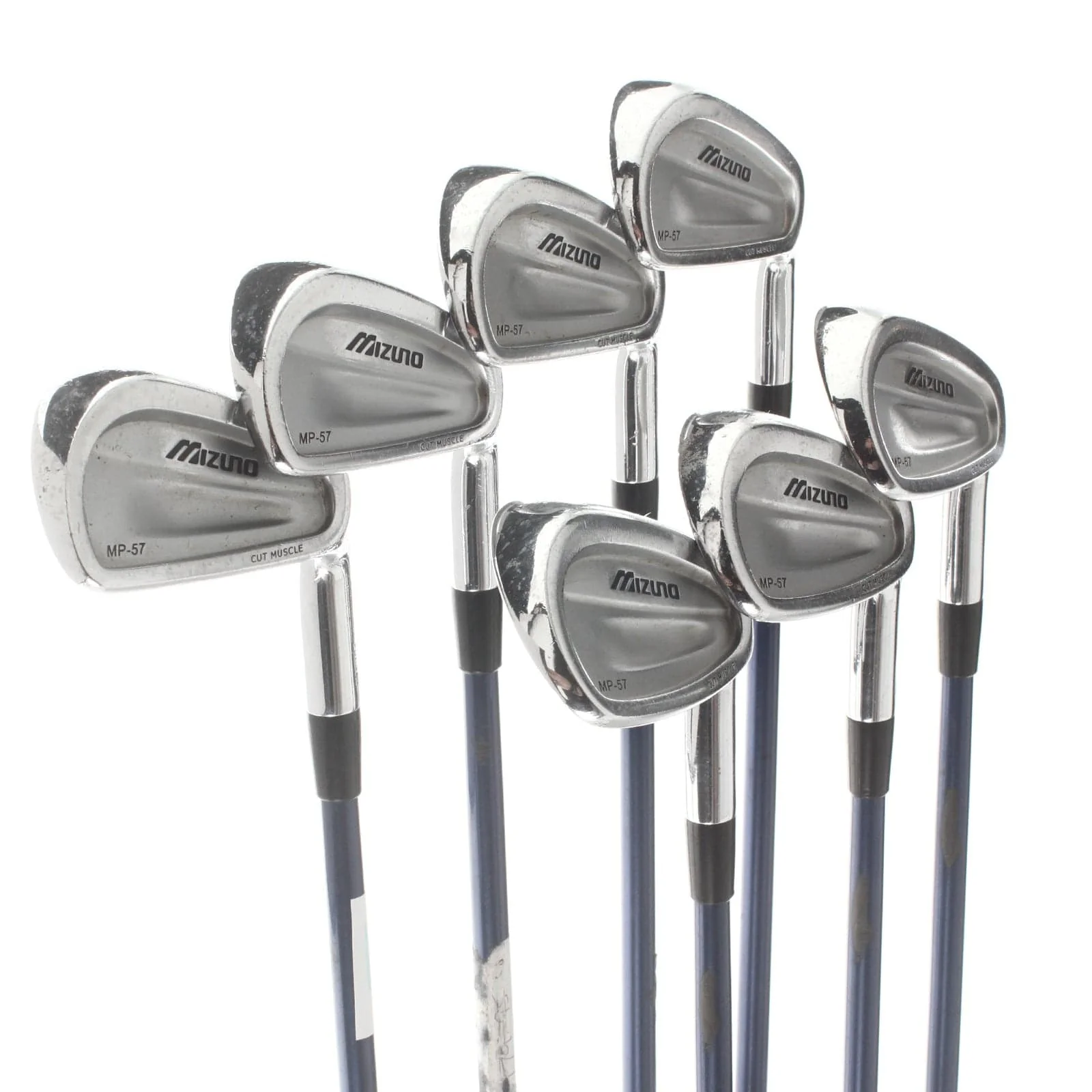 Mizuno MP-57 Graphite Mens Right Hand Irons 4-PW Stiff - Exsar Graphite - Image 2