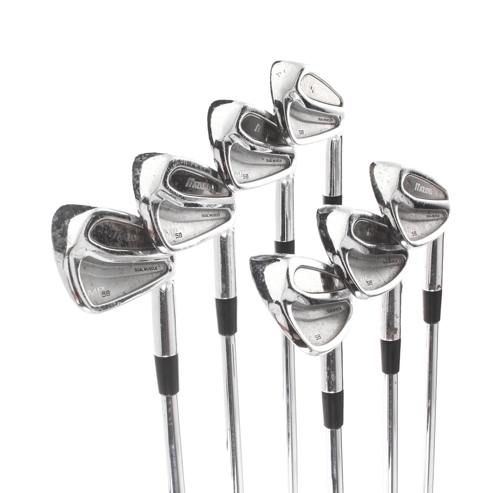 Mizuno MP-58 Steel Mens Right Hand Irons 4-PW Stiff - Dynalite Gold XP - Image 2