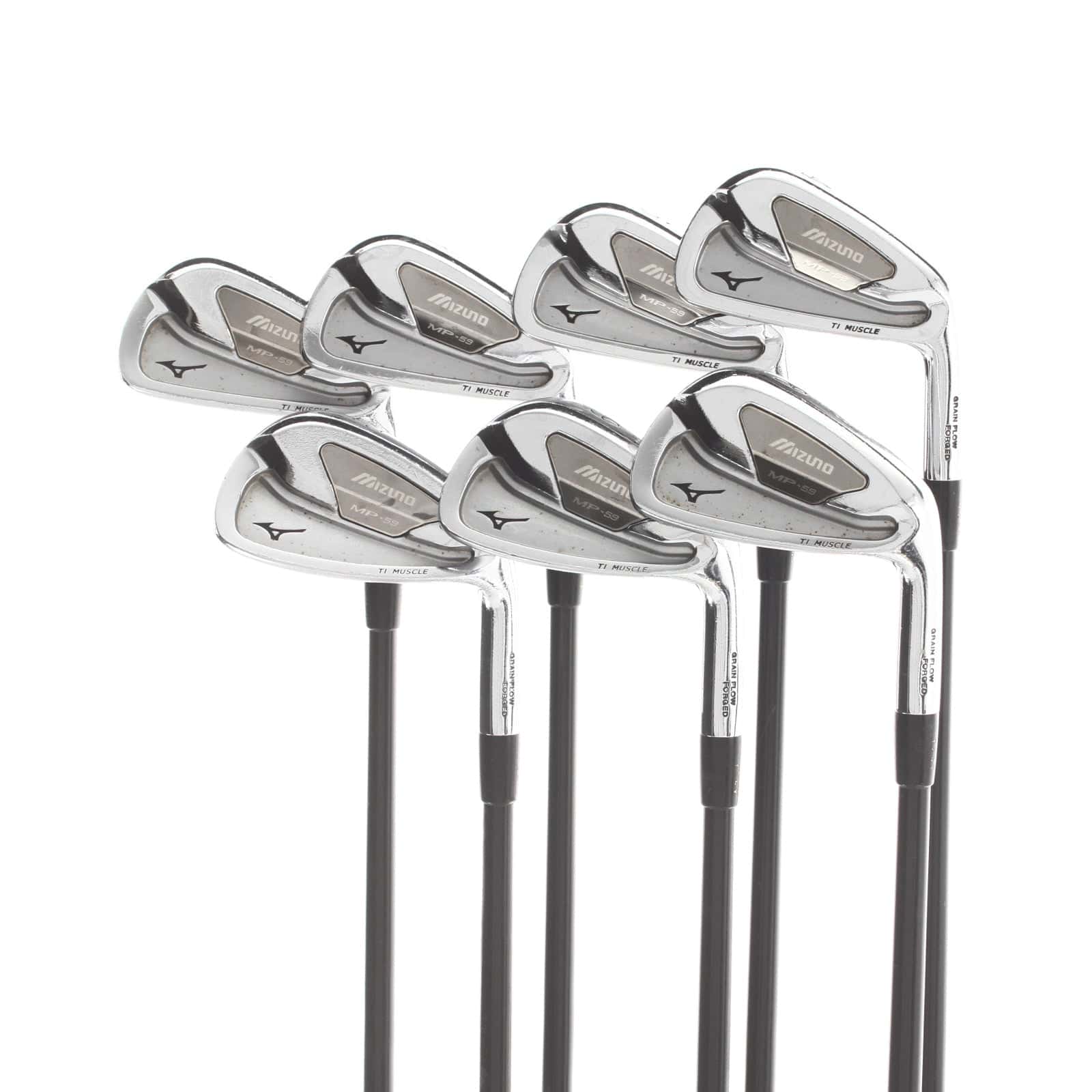 Mizuno MP-59 Graphite Mens Right Hand Irons 4-PW Regular - Fujikura Orochi 65