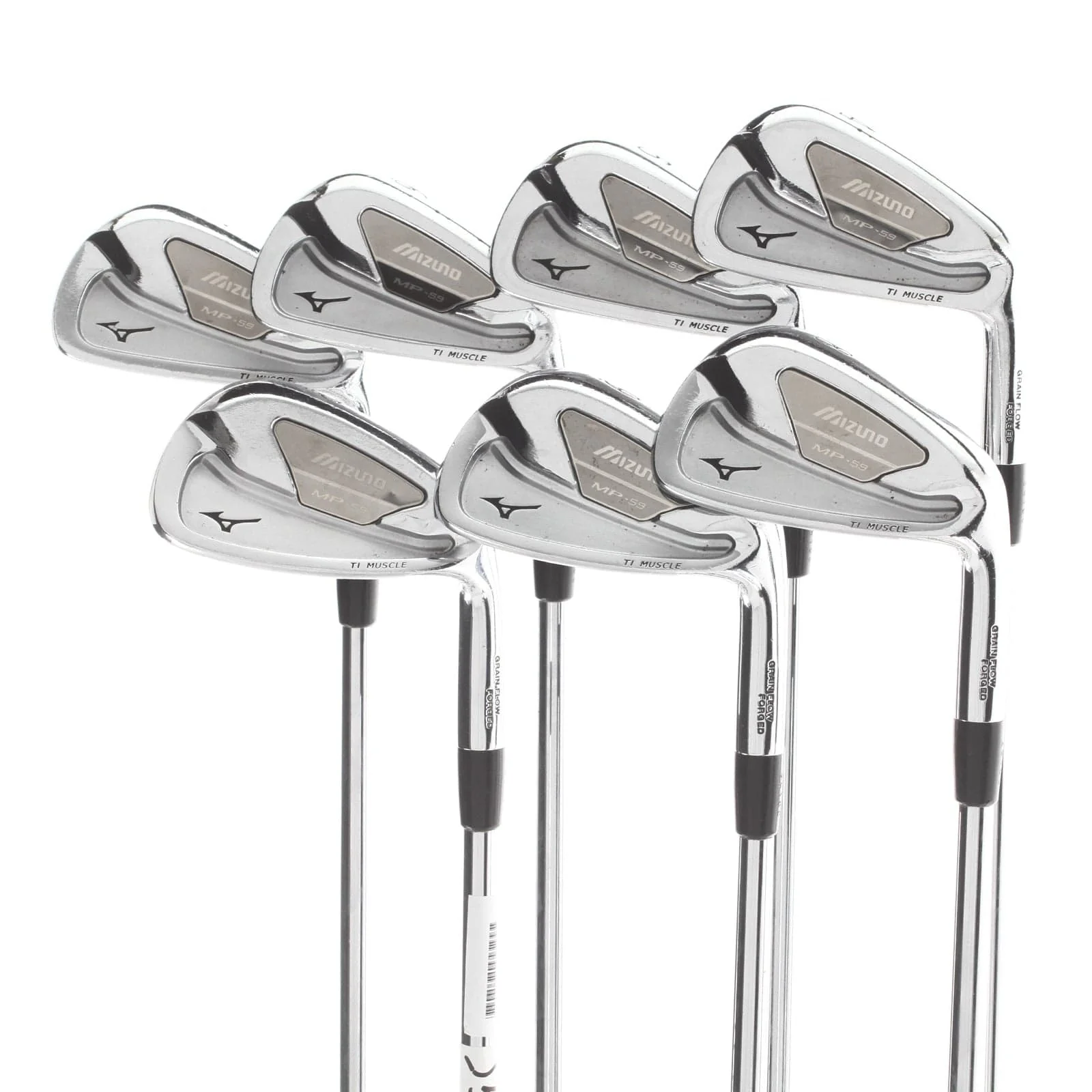 Mizuno MP-59 Steel Mens Right Hand Irons 4-PW Stiff - Dynamic Gold S300
