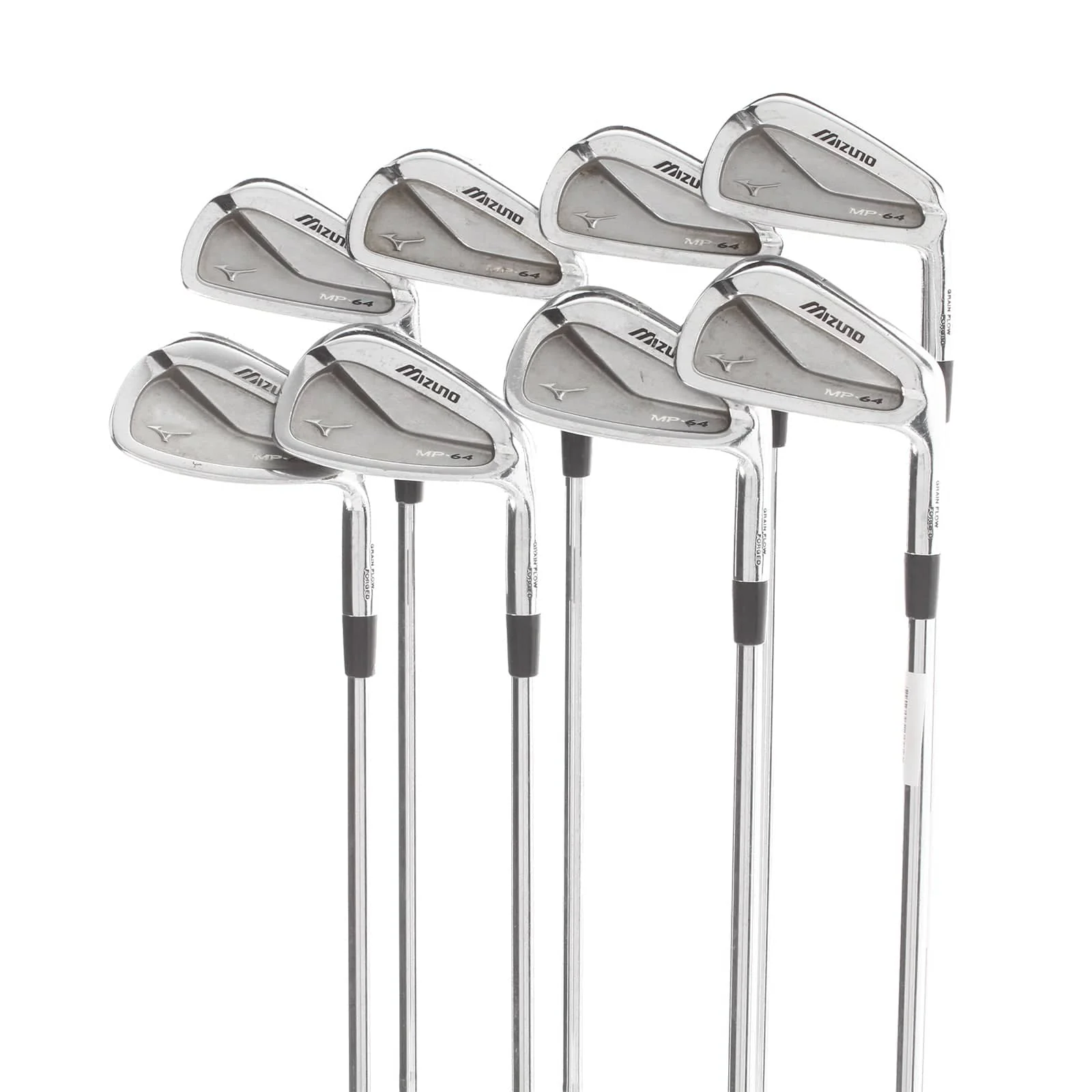 Mizuno MP-64 Steel Mens Right Hand Irons 3-PW Stiff - N.S.Pro Modus3