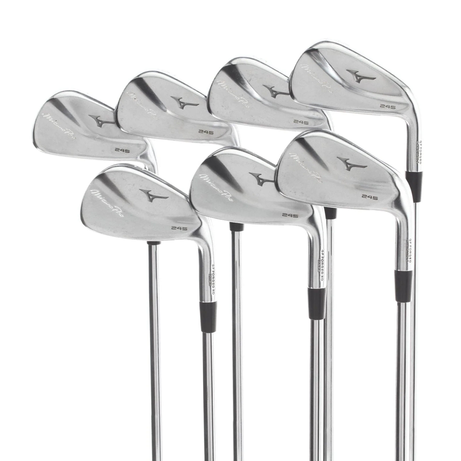 Mizuno Pro 245 Steel Mens Right Hand Irons 4-PW Extra Stiff - True Temper Dynamic Gold