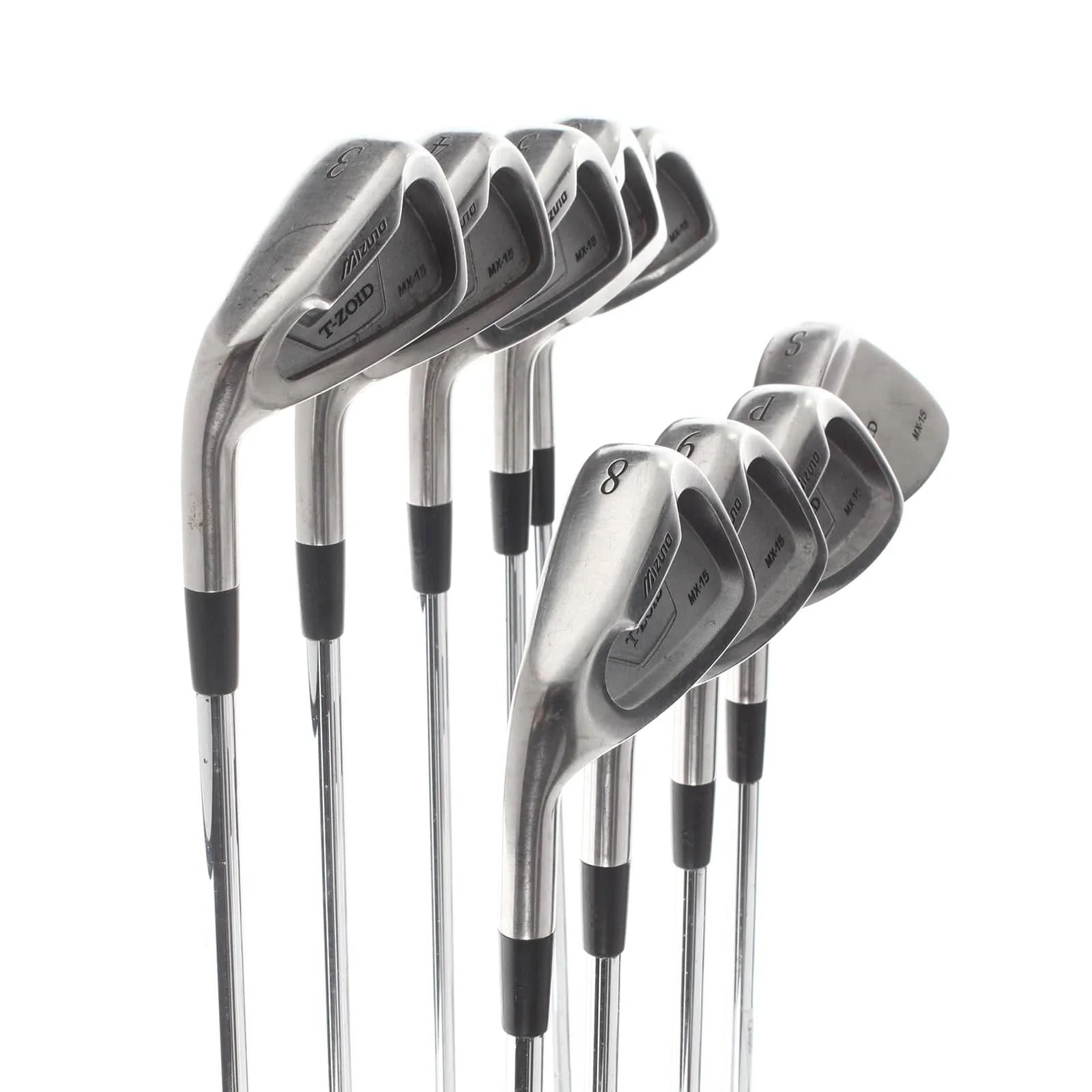 Mizuno T-Zoid MX-15 Steel Mens Left Hand Irons 3-SW Regular - True Temper Release - Image 2
