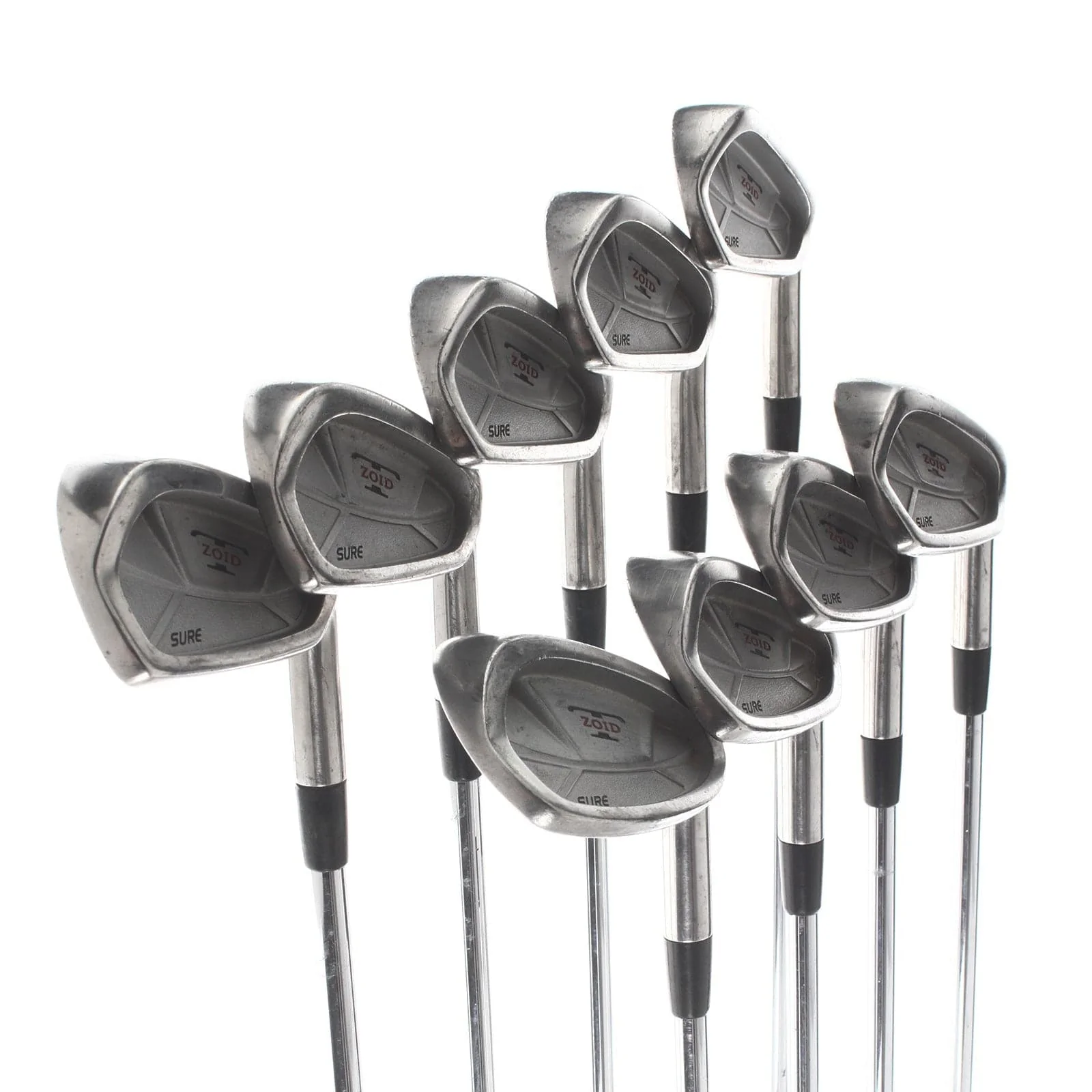 Mizuno T-Zoid Sure Steel Mens Right Hand Irons 3-SW Regular - Mizuno Dynaflex - Image 2