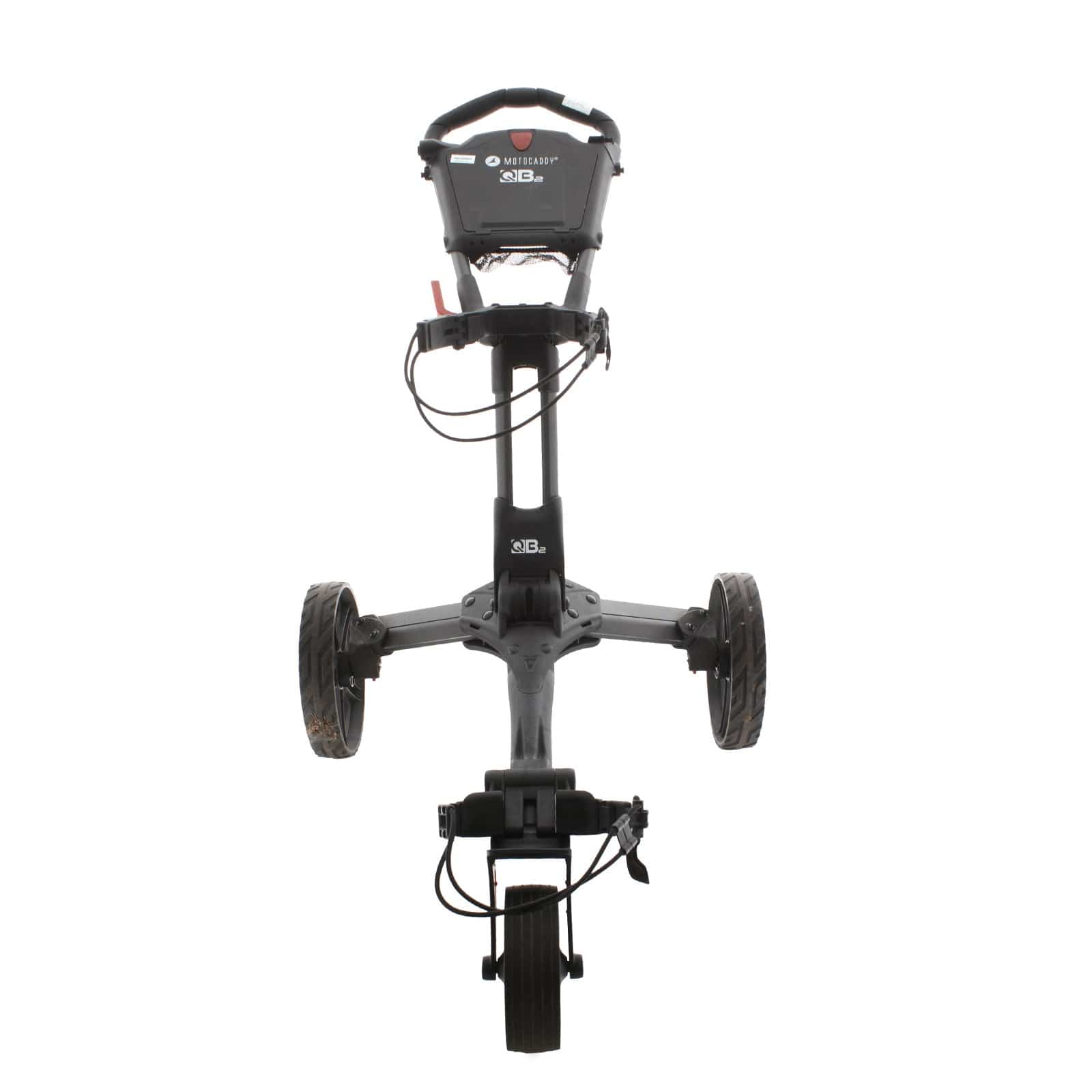 Motocaddy QB2 3-Wheel Push/Pull Trolley - Black/Red - Image 2