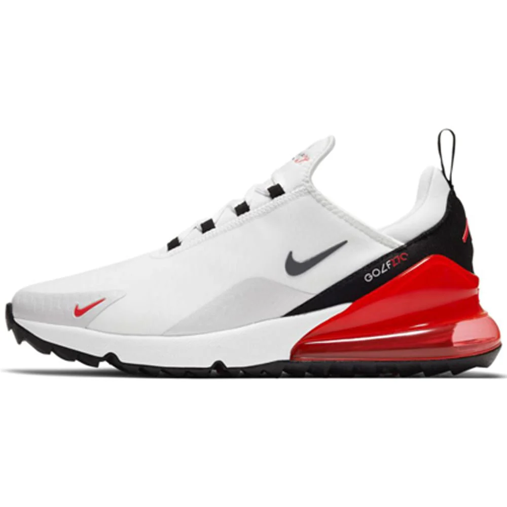 Nike Air Max 270 G Spikeless Shoes - White/Cool Grey/Black/Red - Image 6
