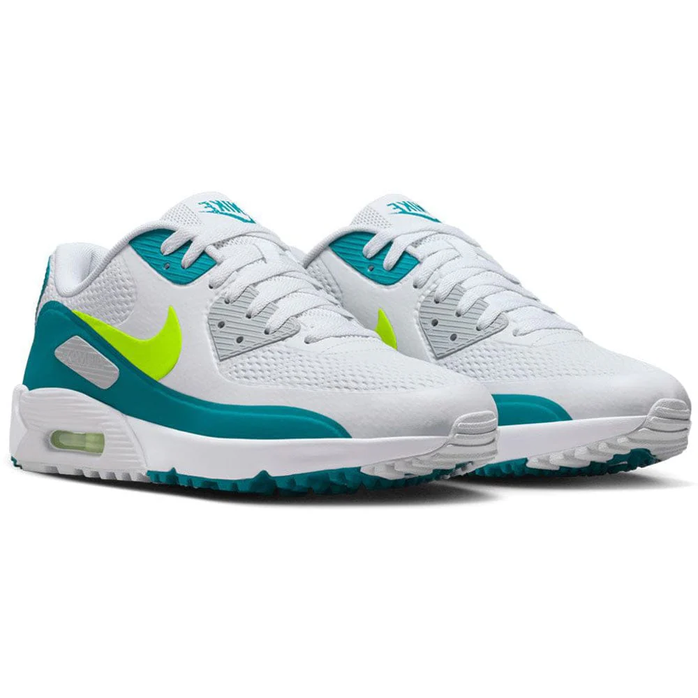 Nike Air Max 90 G Waterproof Spikeless Shoes - White/Volight/Bright Spruce - Image 4