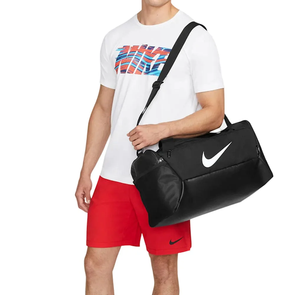 Nike Brasilia 9.5 Training Duffel Bag (Small) - Black/Black/White - Image 11