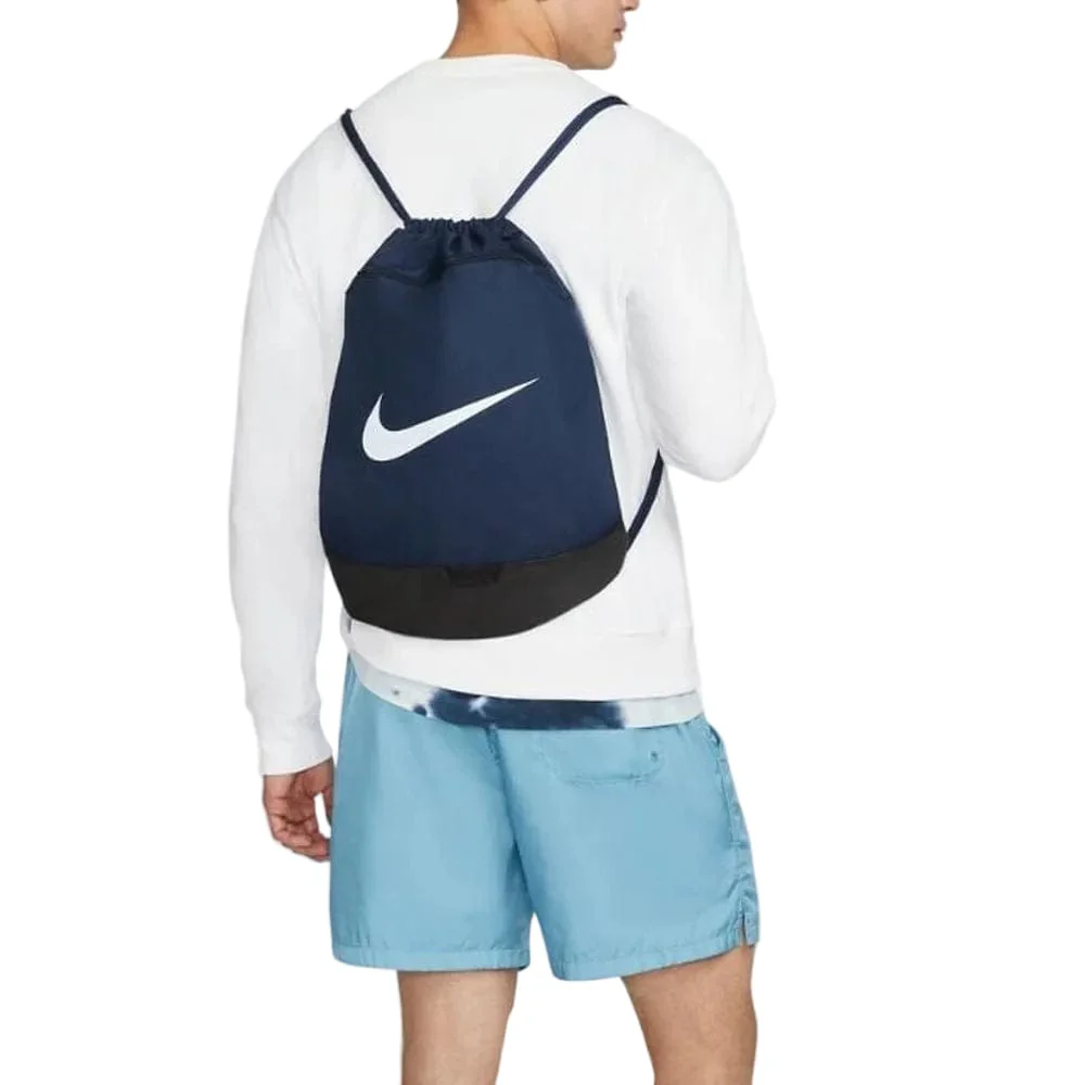 Nike Brasilia 9.5 Training Gymsack - Midnight Navy/Black/White - Image 4