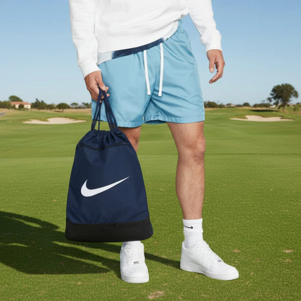 Nike Brasilia 9.5 Training Gymsack - Midnight Navy/Black/White - Image 6