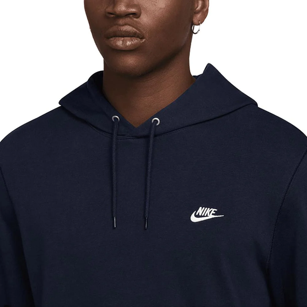 Nike Club Knit Hoodie - Obsidian/White - Image 3