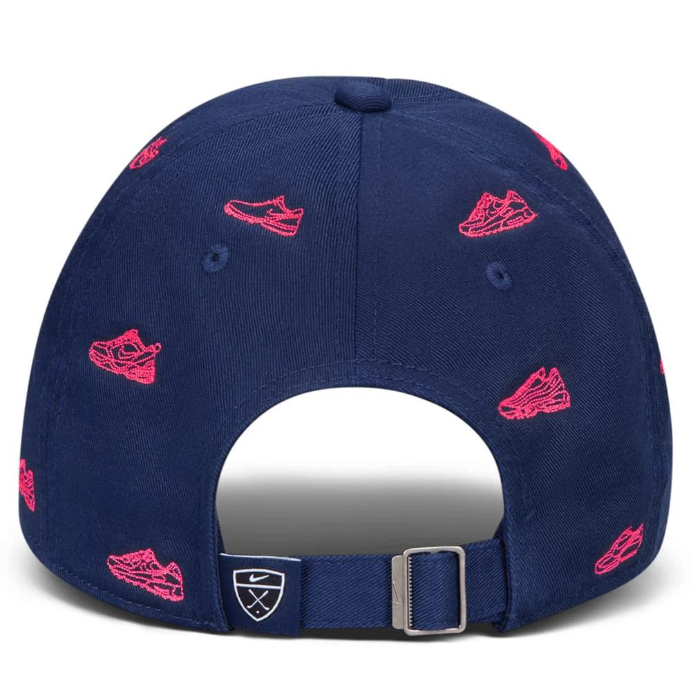Nike Club Unstructured Golf Cap - College Navy/Hot Lava - Image 2