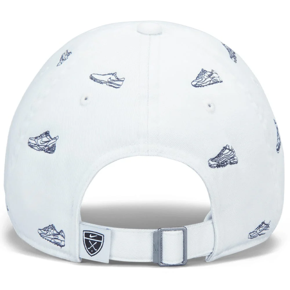 Nike Club Unstructured Golf Cap - Photon Dust/College Navy - Image 2