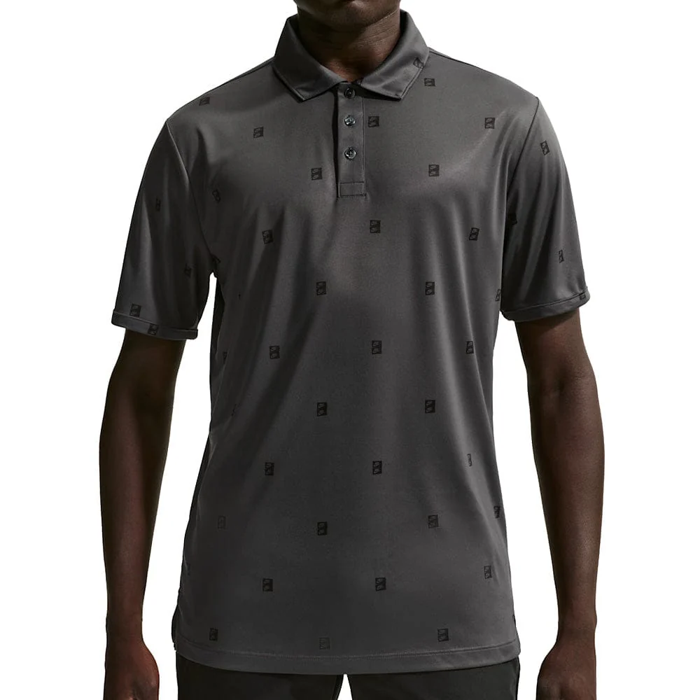 Nike Dri-Fit Par 5 Icon Stack Polo Shirt - Anthracite/Black