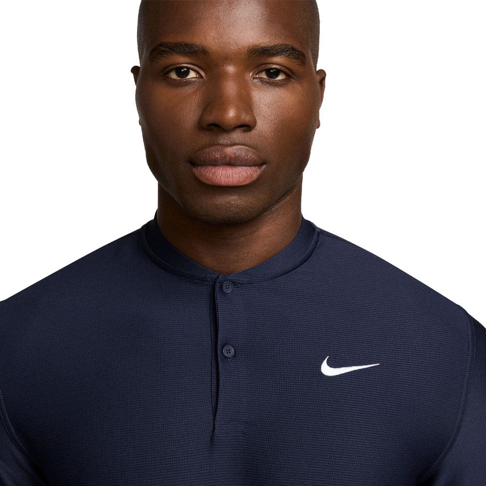 Nike Dri-Fit Velocity Blade Polo Shirt - College Navy/White - Image 3