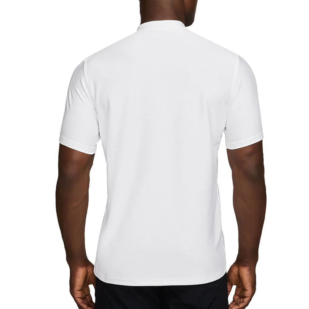 Nike Dri-Fit Velocity Blade Polo Shirt - White/Black - Image 2