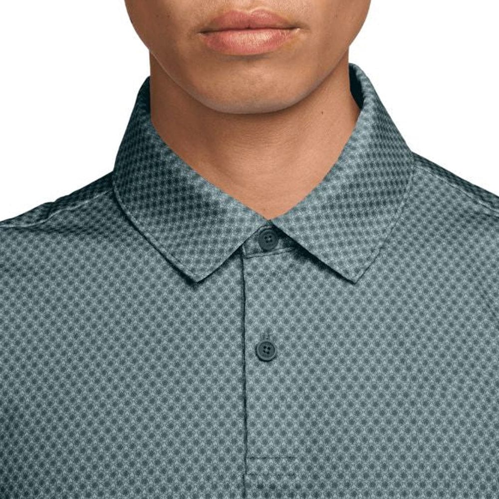 Nike Dri-Fit Velocity Floral Print Polo Shirt - Malachite/College Navy/White - Image 3