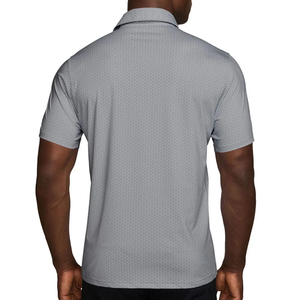Nike Dri-Fit Velocity Micro Print Polo Shirt - Wolf Grey/Wolf Grey/Black - Image 2
