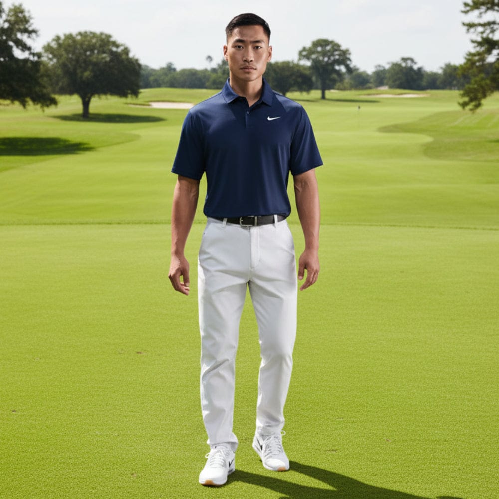 Nike Dri-Fit Velocity Solid Polo Shirt - College Navy/White - Image 5