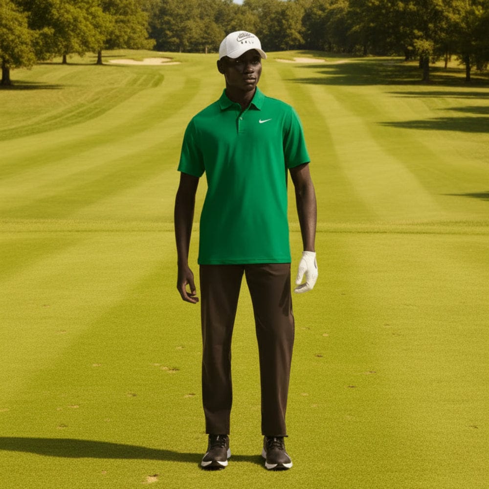 Nike Dri-Fit Velocity Solid Polo Shirt - Malachite/White - Image 5