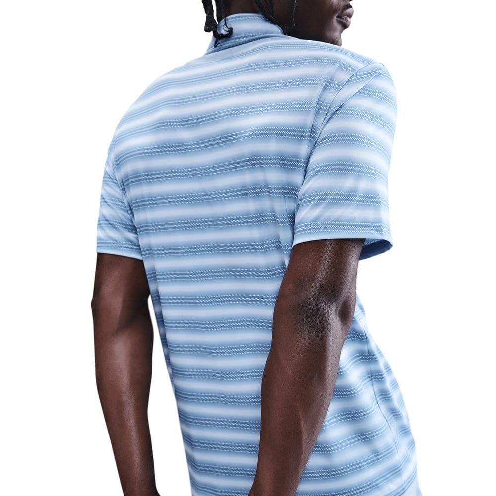 Nike Dri-Fit Velocity Stripe Polo Shirt - Work Blue/Hydrogen Blue/Black - Image 5