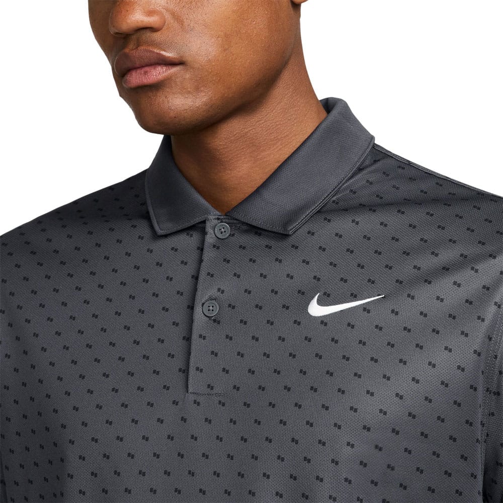 Nike Dri-Fit Victory+ Polo Shirt - Anthracite/White - Image 2