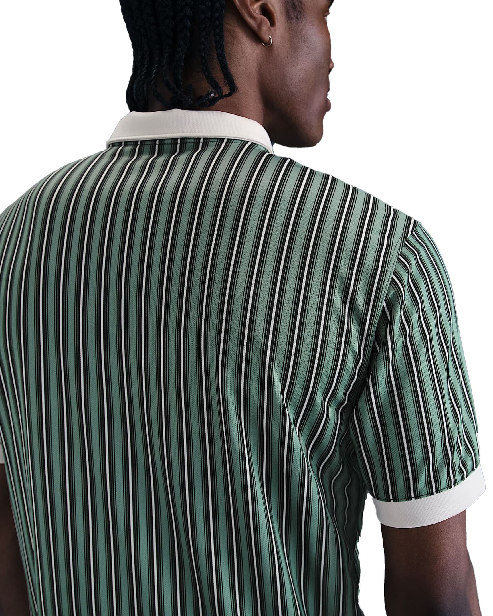 Nike Dri-Fit Victory+ Polo Shirt - Clay Green/Lt Orewood Brn/White - Image 4