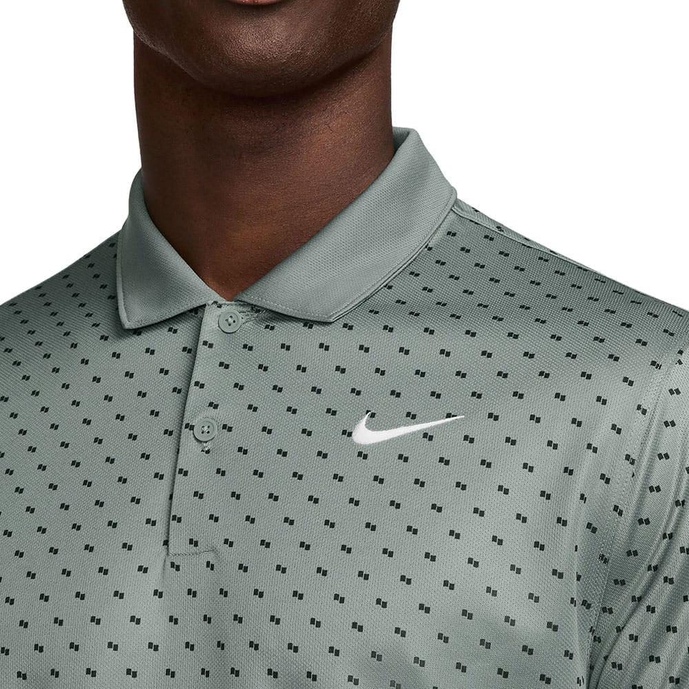 Nike Dri-Fit Victory+ Polo Shirt - Clay Green/White - Image 3