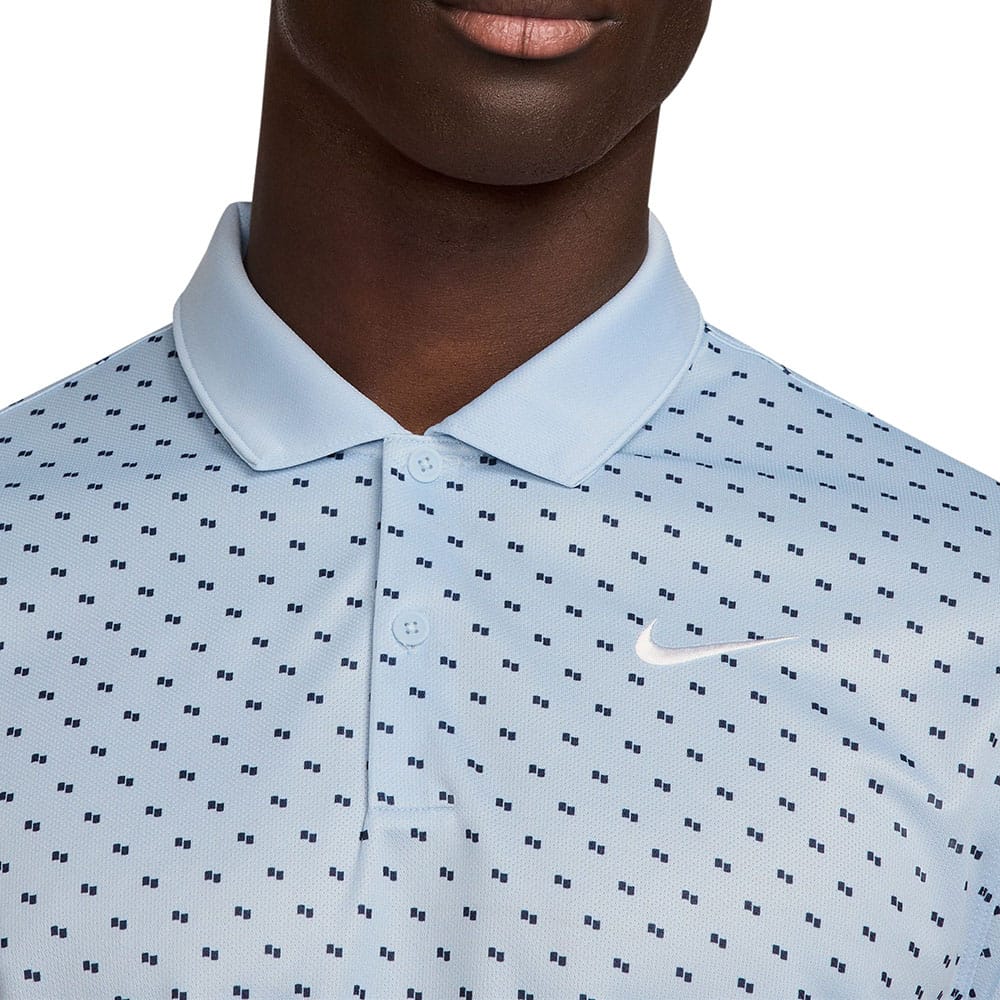 Nike Dri-Fit Victory+ Polo Shirt - Lt Armory Blue/White - Image 3