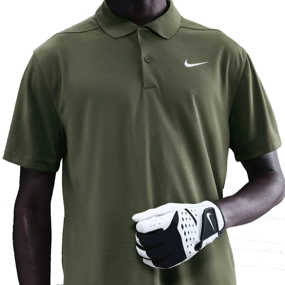 Nike Dri-Fit Victory Solid Polo Shirt - Medium Olive/Pale Ivory
