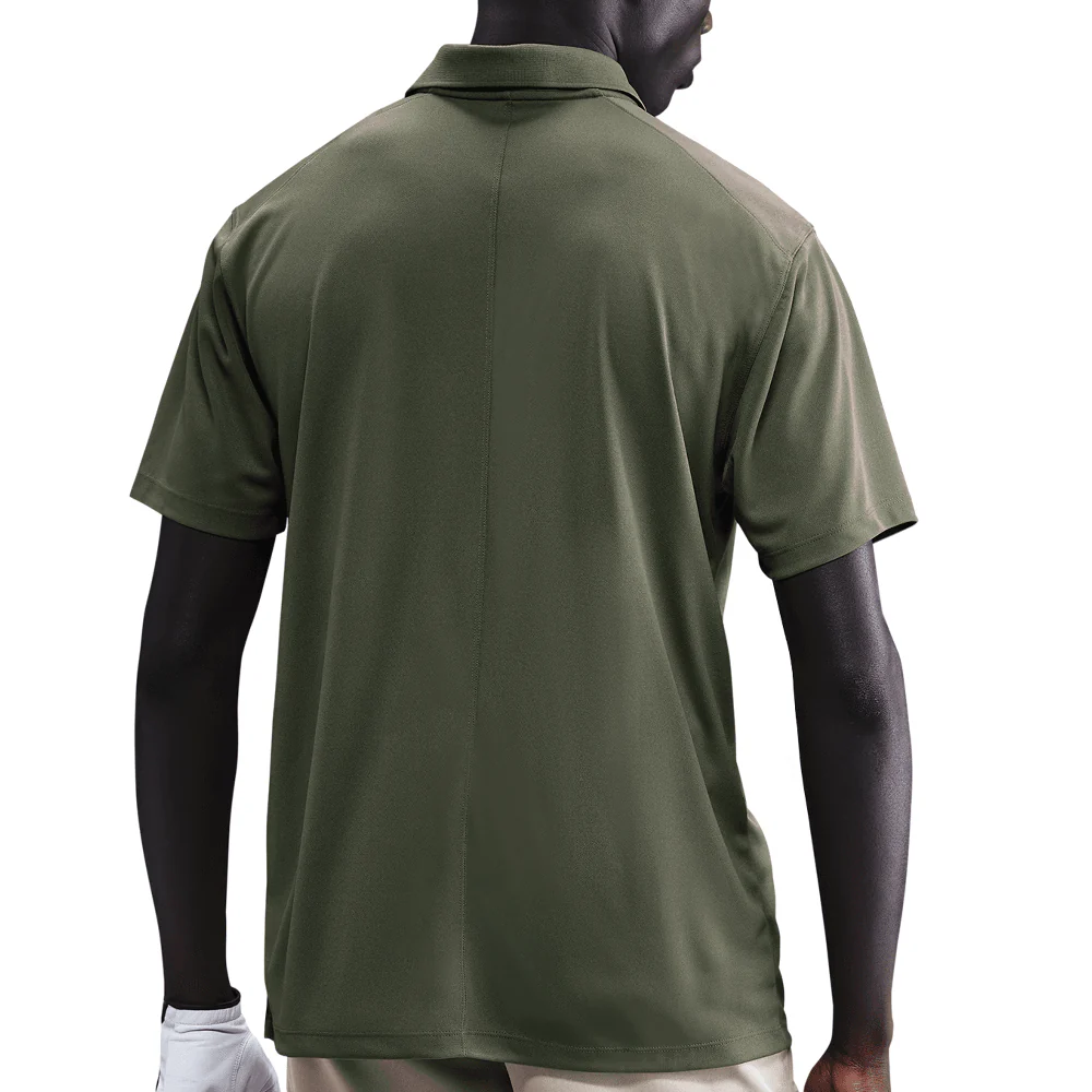 Nike Dri-Fit Victory Solid Polo Shirt - Medium Olive/Pale Ivory - Image 2