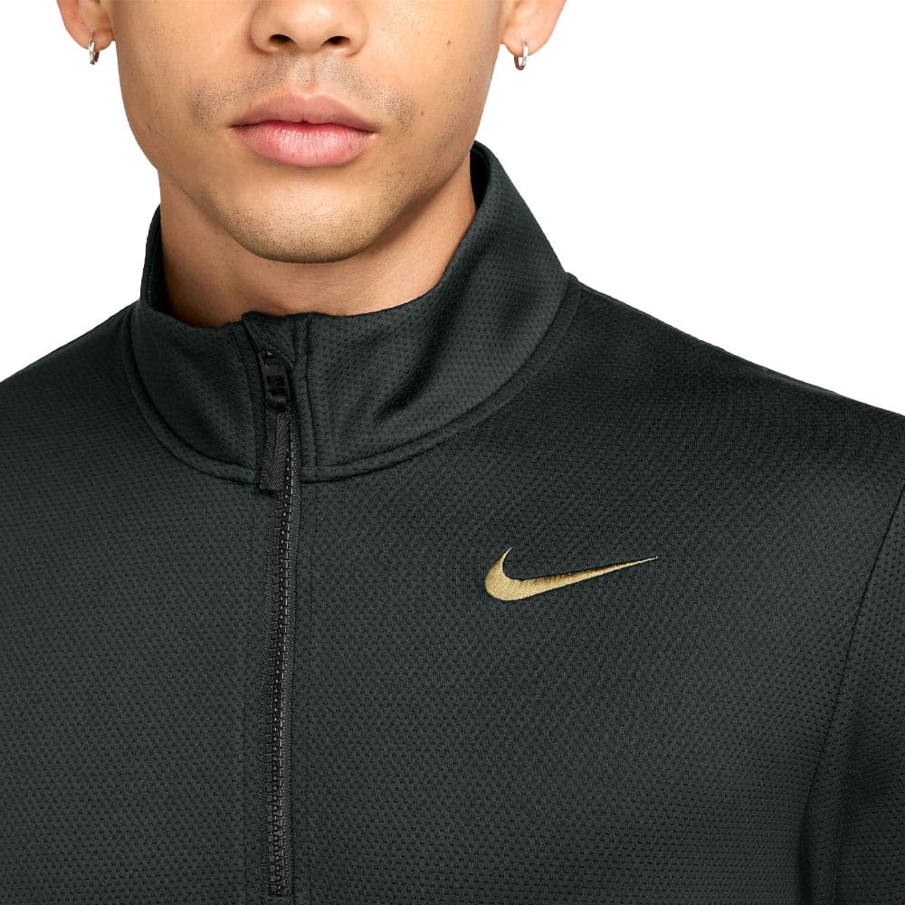 Nike Dri-Fit Victory Therma-Fit 1/2 Zip Pullover - Night Forrest/Olive Flak - Image 3