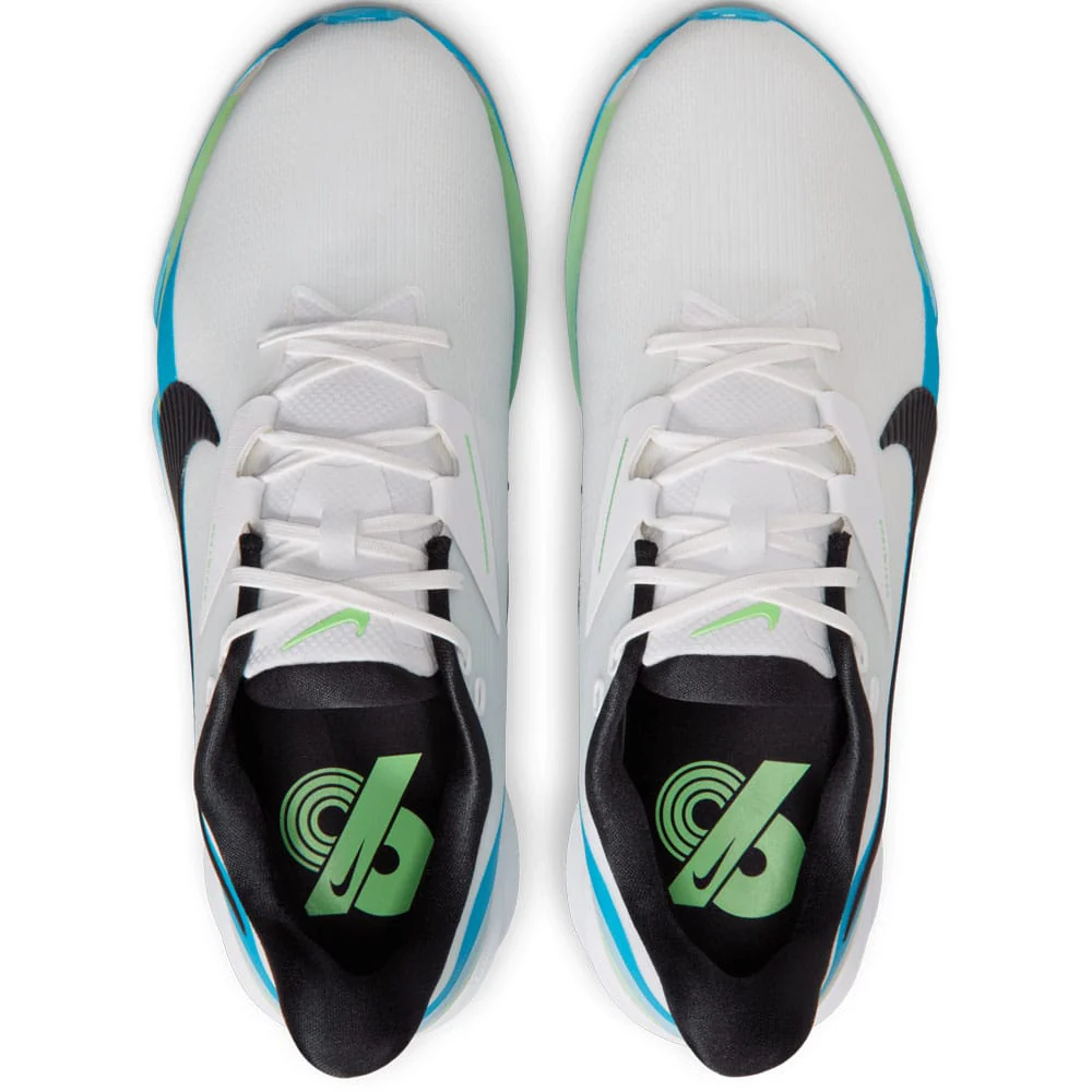 Nike Next% Tour 3 Waterproof Spiked Shoes - White/Black/Summit White/Light Current Blue - Image 3