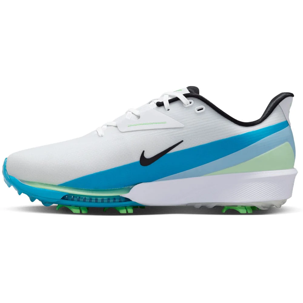 Nike Next% Tour 3 Waterproof Spiked Shoes - White/Black/Summit White/Light Current Blue - Image 4
