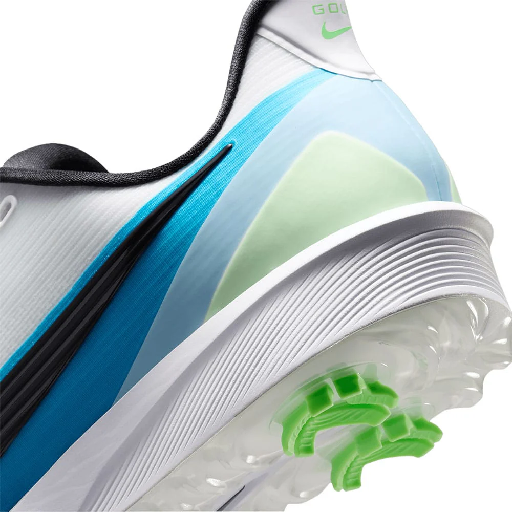 Nike Next% Tour 3 Waterproof Spiked Shoes - White/Black/Summit White/Light Current Blue - Image 7