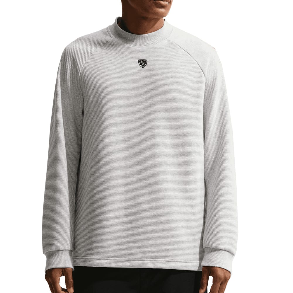 Nike Par Therma-Fit Crew Neck Pullover - Wolf Grey/White/Black