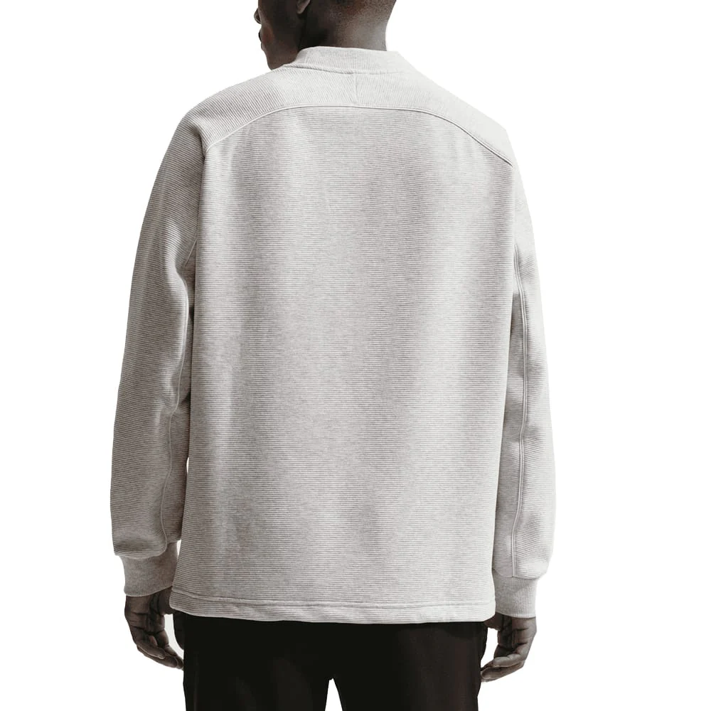 Nike Par Therma-Fit Crew Neck Pullover - Wolf Grey/White/Black - Image 3