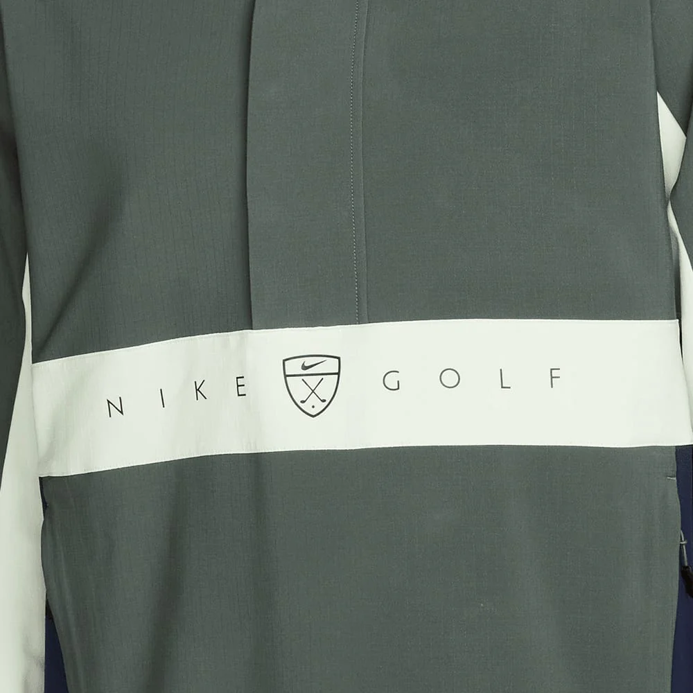 Nike Repel Golf Jacket - Camo Green/College Navy/Black - Image 4