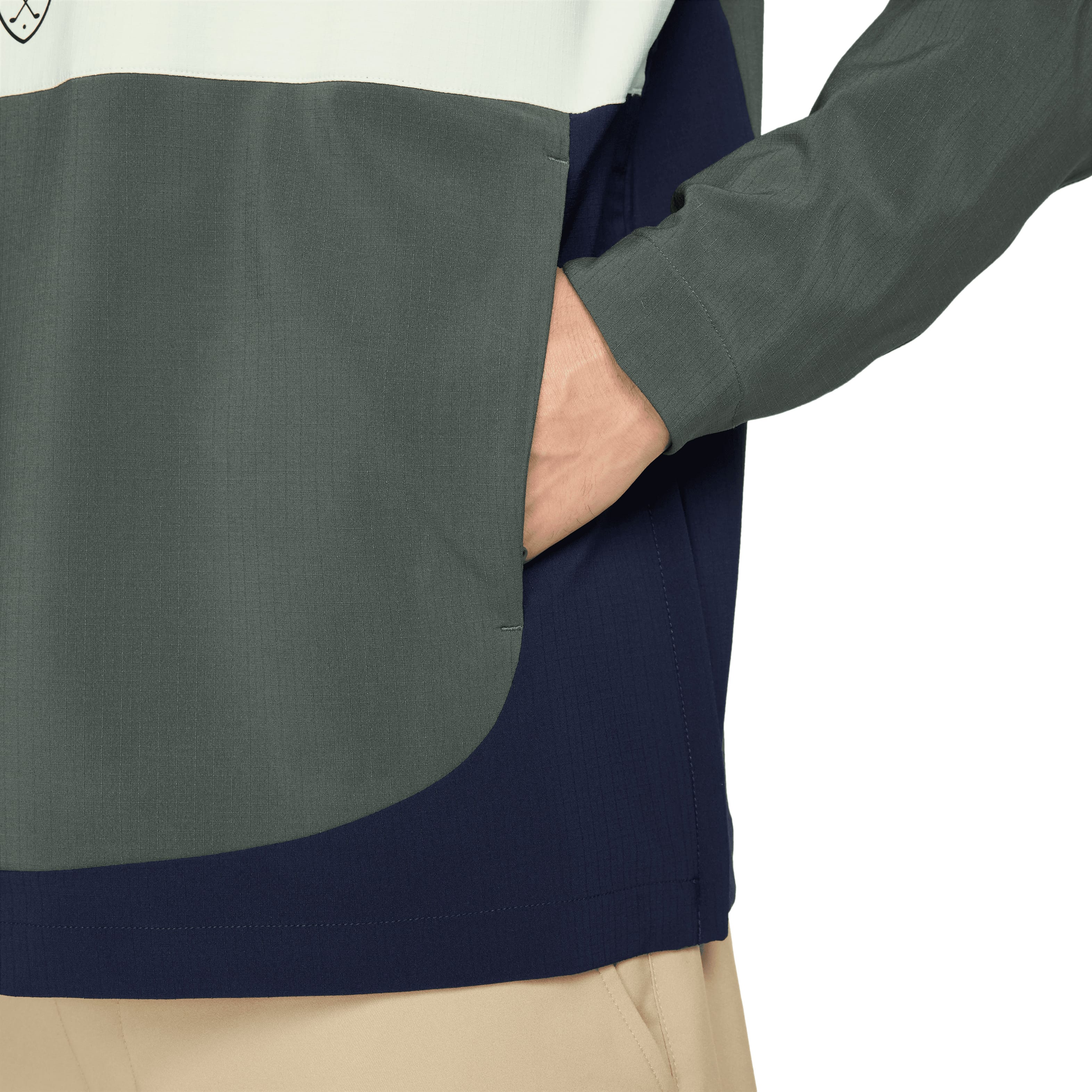 Nike Repel Golf Jacket - Camo Green/College Navy/Black - Image 5