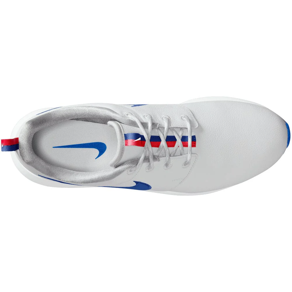 Nike Roshe Golf Premium Spikeless Shoes - Off White/Old Royal/White/Fire Red - Image 10