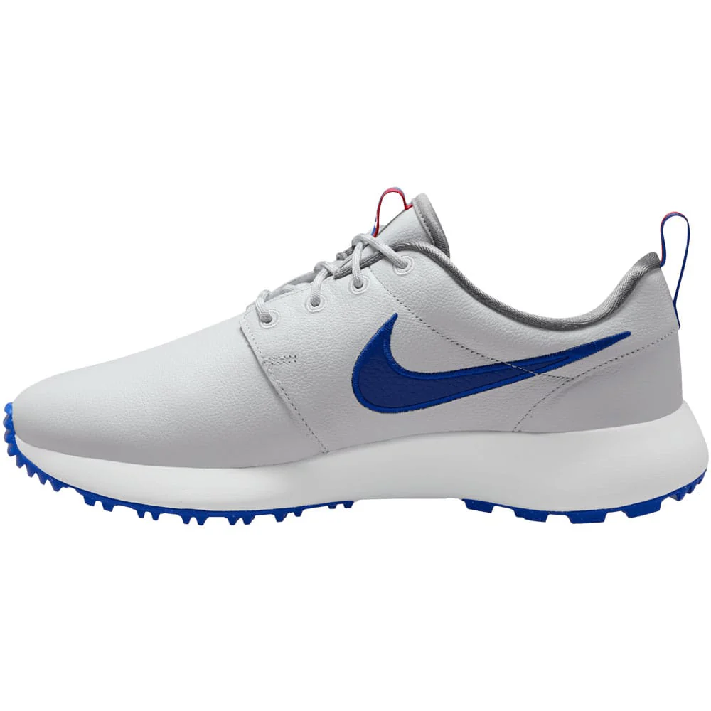Nike Roshe Golf Premium Spikeless Shoes - Off White/Old Royal/White/Fire Red - Image 4