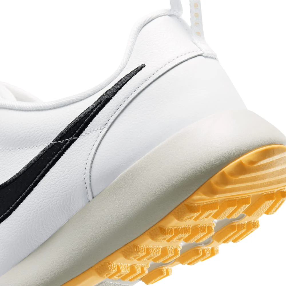 Nike Roshe Golf Premium Waterproof Spikeless Shoes - White/Black/Tangerine Tint - Image 4