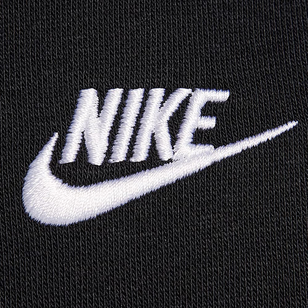 Nike Sportswear Club Fleece Hoodie - Black/White - Image 4