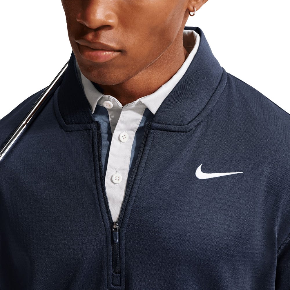Nike Therma-Fit Velocity 1/2 Zip Pullover - College Navy/White - Image 4