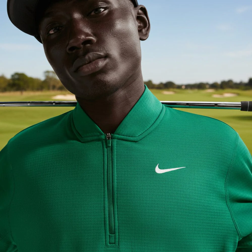 Nike Velocity Therma-Fit 1/2 Zip Pullover - Malachite/White - Image 5