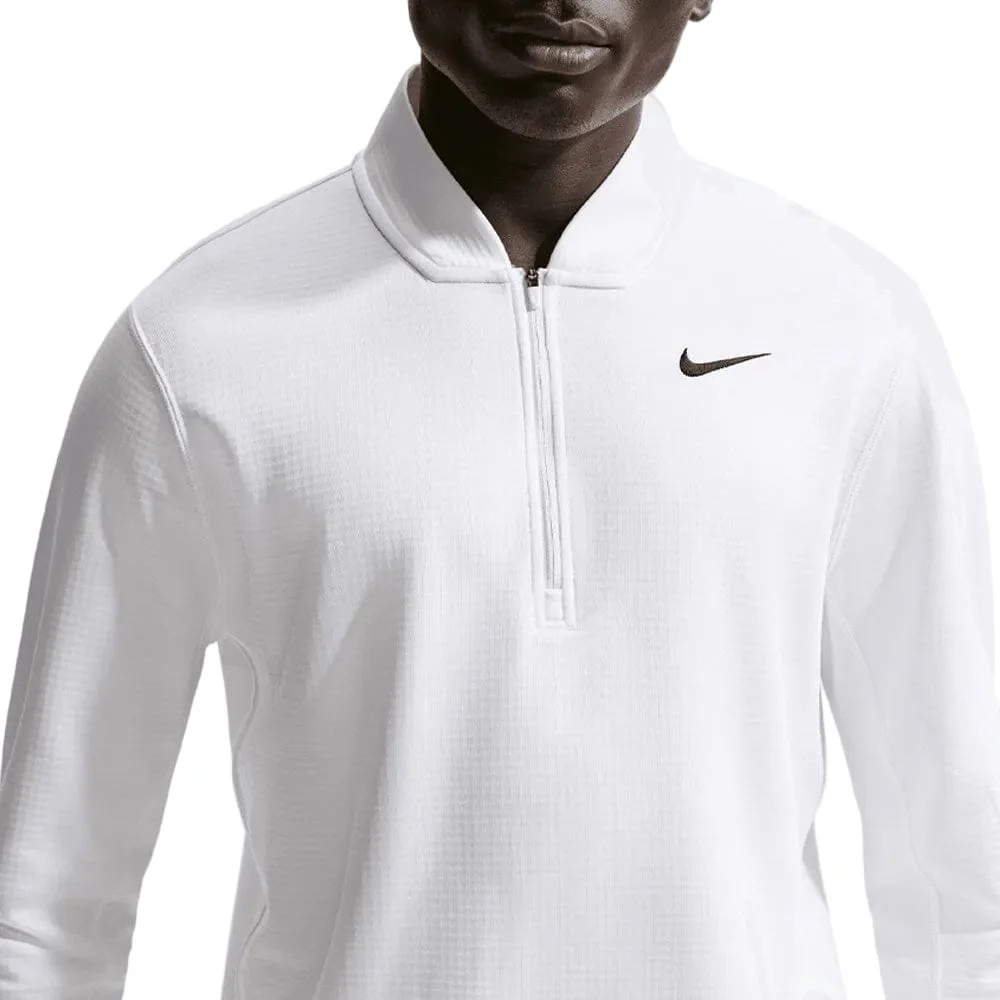 Nike Velocity Therma-Fit 1/2 Zip Pullover - White/Black - Image 3
