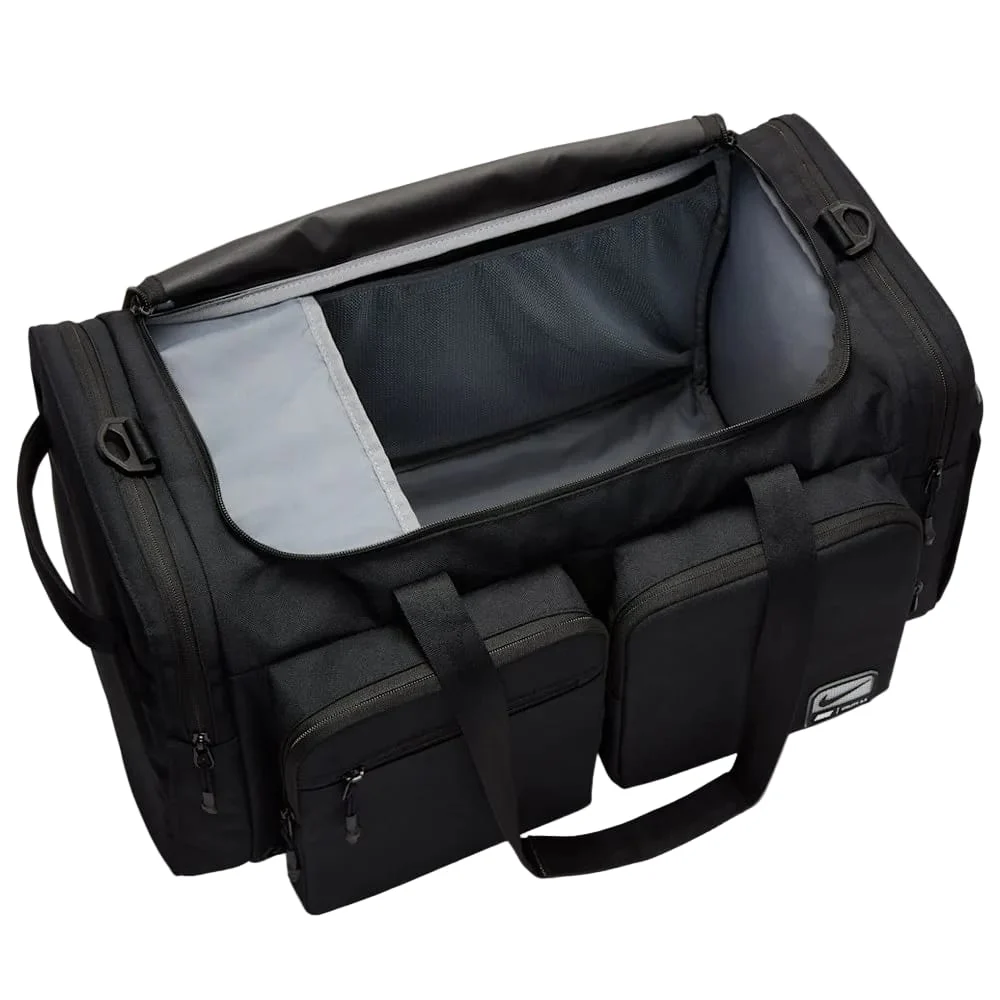 Nike Utility Power Duffel Bag - Black/Black/White - Image 2