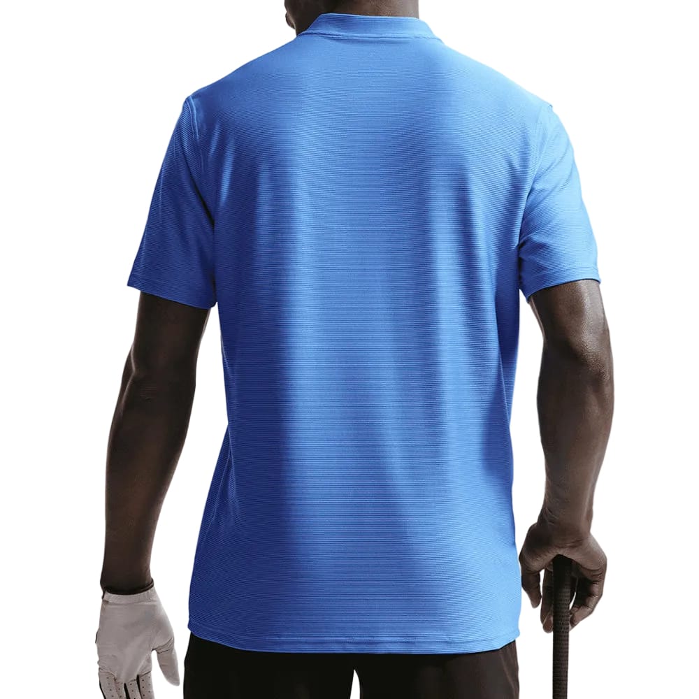 Nike Dri-Fit Velocity Blade Polo Shirt - Pacific Blue/White - Image 2